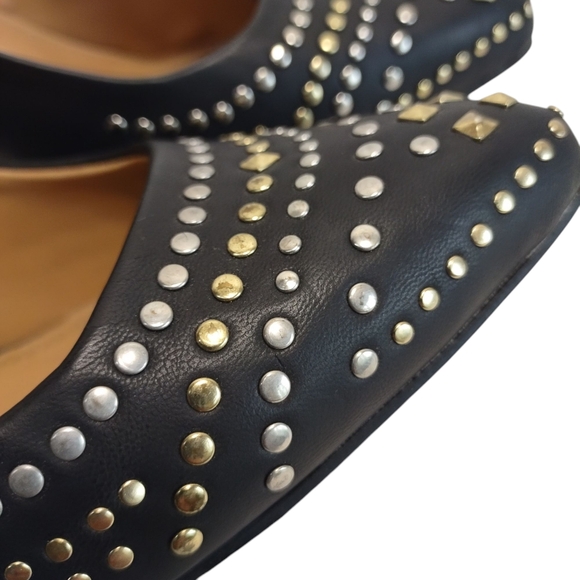 Lane Bryant Women's Black Studded High Heels Point Toe Pumps Shoes Size 10W - Picture 6 of 11